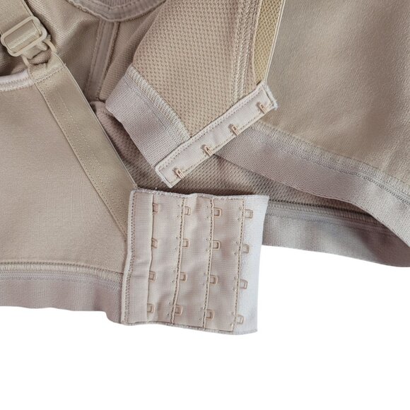 Playtex 18 Hour Wirefree Bra Tan 44DD Active Breathable Comfort Straps #4159 - Picture 8 of 11